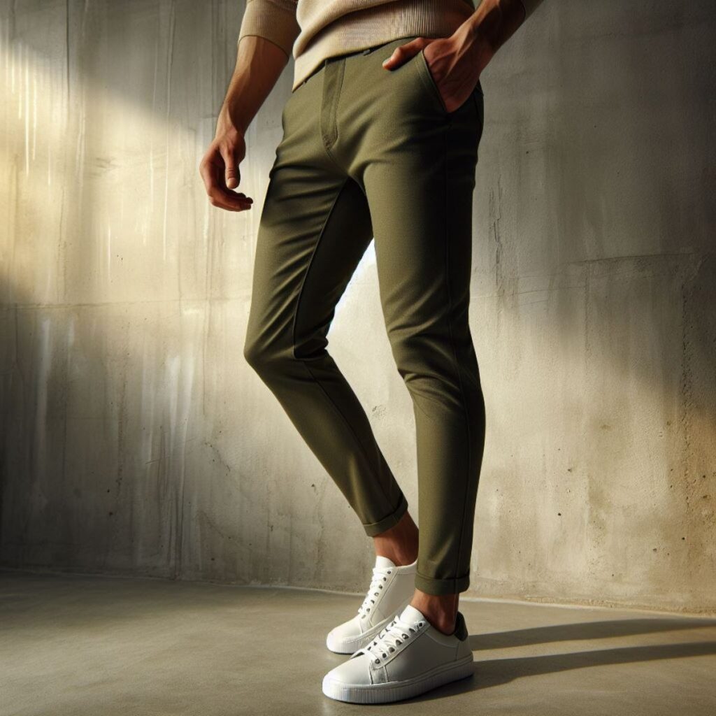 Olive Chinos For Mens